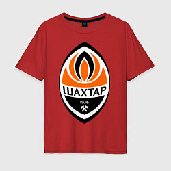 Футболка оверсайз мужская ФК Шахтёр, цвет: красный