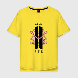 Мужская футболка оверсайз BTS: Army Sakura