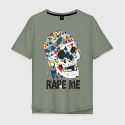 Мужская футболка оверсайз Rape me