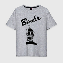 Мужская футболка оверсайз Bender monochrome