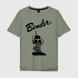 Мужская футболка оверсайз Bender monochrome