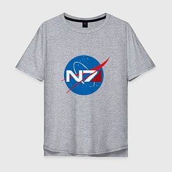 Футболка оверсайз мужская NASA N7, цвет: меланж