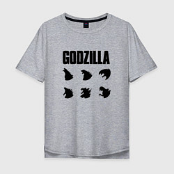 Футболка оверсайз мужская Godzilla Mood, цвет: меланж