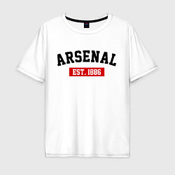 Мужская футболка оверсайз FC Arsenal Est. 1886