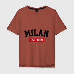 Мужская футболка оверсайз FC Milan Est. 1899