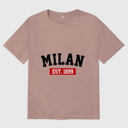 Мужская футболка оверсайз FC Milan Est. 1899