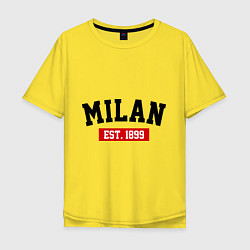 Мужская футболка оверсайз FC Milan Est. 1899