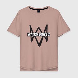Мужская футболка оверсайз Watch Dogs 2