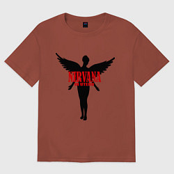Футболка оверсайз мужская Nirvana: In Utero, цвет: кирпичный