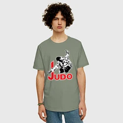Футболка оверсайз мужская Judo Master, цвет: авокадо — фото 2
