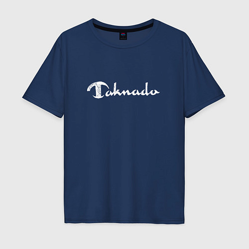 Мужская футболка оверсайз Taknado: Champion / Тёмно-синий – фото 1