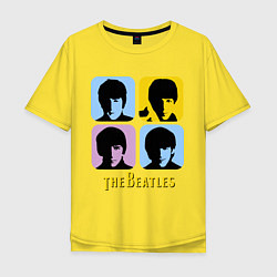 Мужская футболка оверсайз The Beatles: pop-art