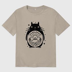 Мужская футболка оверсайз Мой сосед Тоторо