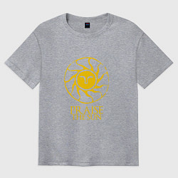 Футболка оверсайз мужская Praise The Sun, цвет: меланж