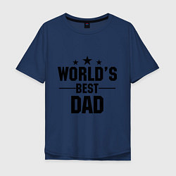 Мужская футболка оверсайз Worlds best DADDY