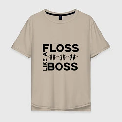 Мужская футболка оверсайз Floss like a boss