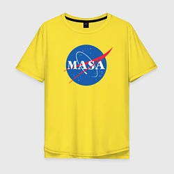 Футболка оверсайз мужская NASA: Masa, цвет: желтый