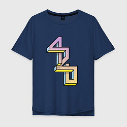 Мужская футболка оверсайз 420 Geometry