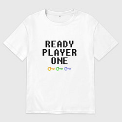 Футболка оверсайз мужская Ready Player One, цвет: белый
