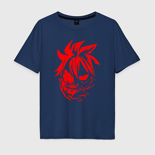 Мужская футболка оверсайз Son of Flame Dragon / Тёмно-синий – фото 1