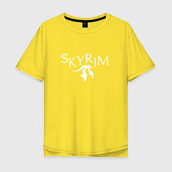 Футболка оверсайз мужская Skyrim, цвет: желтый
