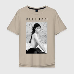 Мужская футболка оверсайз Monica Bellucci: Romantic