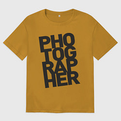Мужская футболка оверсайз Фотограф