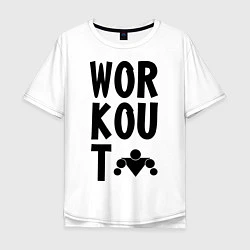 Мужская футболка оверсайз WorkOut: Street Style