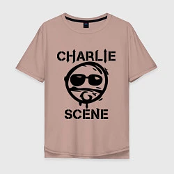 Мужская футболка оверсайз HU: Charlie Scene
