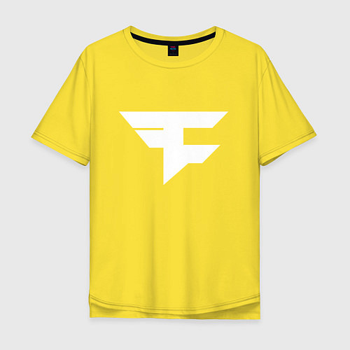 Мужская футболка оверсайз FAZE Symbol / Желтый – фото 1