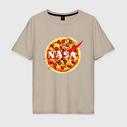 Мужская футболка оверсайз NASA: Pizza