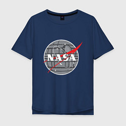 Мужская футболка оверсайз NASA: Death Star