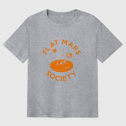 Мужская футболка оверсайз Flat Mars Society