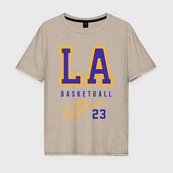 Футболка оверсайз мужская Lebron 23: Los Angeles, цвет: миндальный