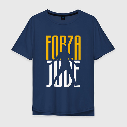Мужская футболка оверсайз Forza Juve / Тёмно-синий – фото 1