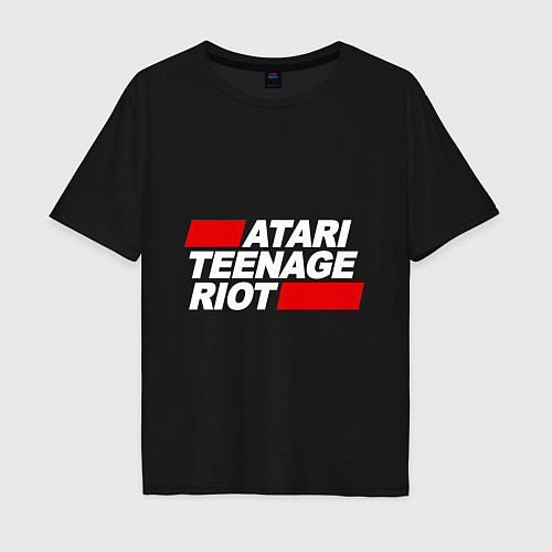 Мужская футболка оверсайз Atari Teenage Riot / Черный – фото 1