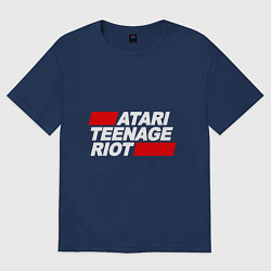 Футболка оверсайз мужская Atari Teenage Riot, цвет: тёмно-синий