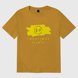 Футболка оверсайз мужская 21 Top: Yellow Trench, цвет: горчичный
