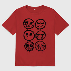 Мужская футболка оверсайз HU Masks