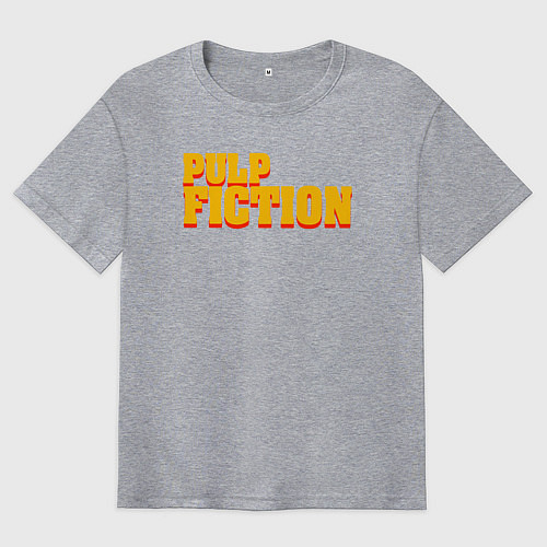 Мужская футболка оверсайз Pulp Fiction / Меланж – фото 1