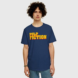Футболка оверсайз мужская Pulp Fiction, цвет: тёмно-синий — фото 2