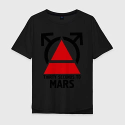 Мужская футболка оверсайз Thirty Seconds To Mars
