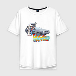 Мужская футболка оверсайз Back to the future