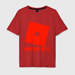 Футболка оверсайз мужская Roblox Logo, цвет: красный
