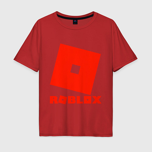 Мужская футболка оверсайз Roblox Logo / Красный – фото 1