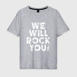 Мужская футболка оверсайз We Wil Rock You