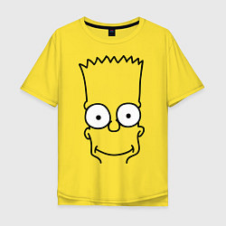 Футболка оверсайз мужская Bart Face, цвет: желтый