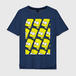 Мужская футболка оверсайз Барт Симпсон: узор