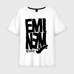 Футболка оверсайз мужская Eminem recovery, цвет: белый