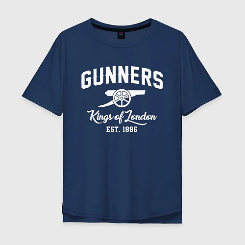 Мужская футболка оверсайз Arsenal Guinners / Тёмно-синий – фото 1